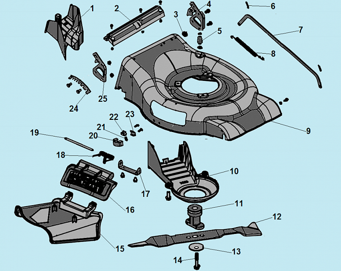 2 НОЖ - АДАПТЕР Газонокосилка CHAMPION LM5131